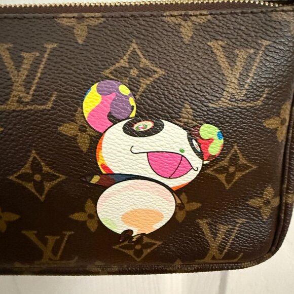 Louis Vuitton Monogram Panda Takashi Murakami Pochette Accessories - Picture 3 of 10